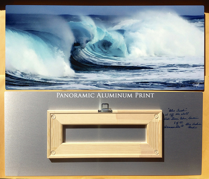 Panormanic Aluminum Print with mounted floating frame